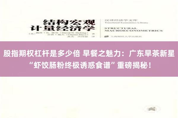 股指期权杠杆是多少倍 早餐之魅力：广东早茶新星“虾饺肠粉终极诱惑食谱”重磅揭秘！